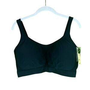 4XL TRUEKIND Daily Comfort Wire Free Shaper Bra Black NWT Four Row Hook Extender